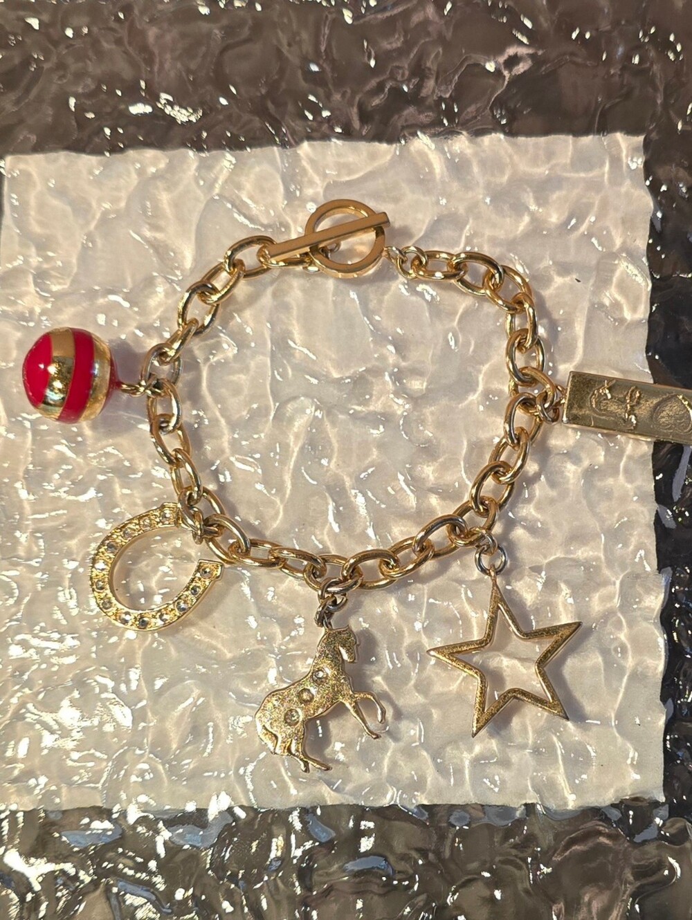Vintage Equestrian-Themed Charm Bracelet
